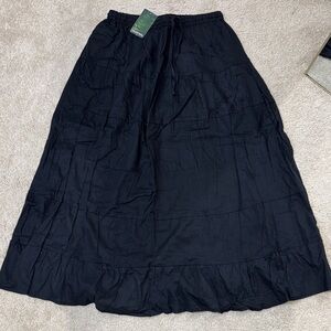 Elegant Black Maxi Skirt